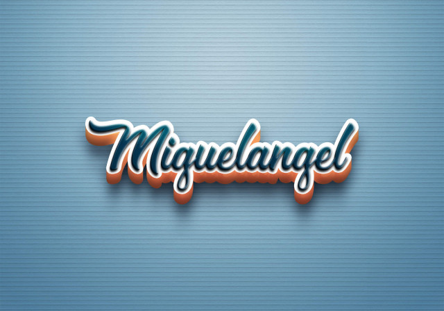 Free photo of Cursive Name DP: Miguelangel