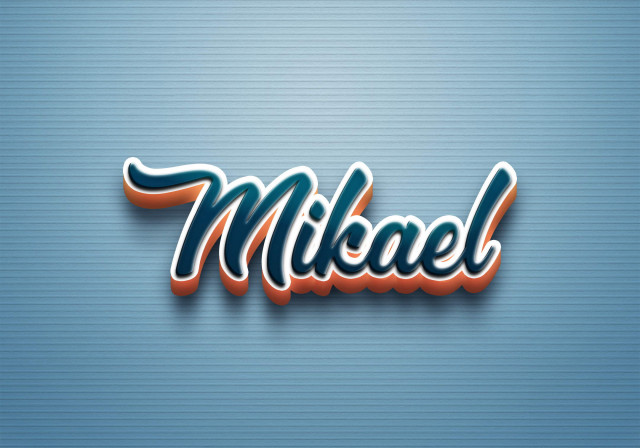 Free photo of Cursive Name DP: Mikael