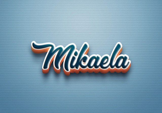 Free photo of Cursive Name DP: Mikaela