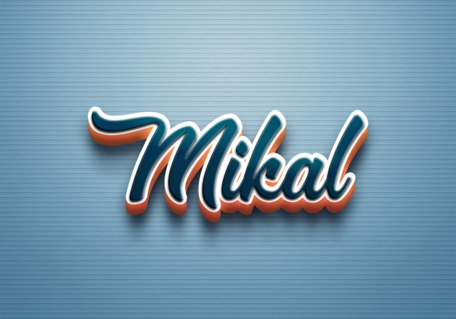 Free photo of Cursive Name DP: Mikal