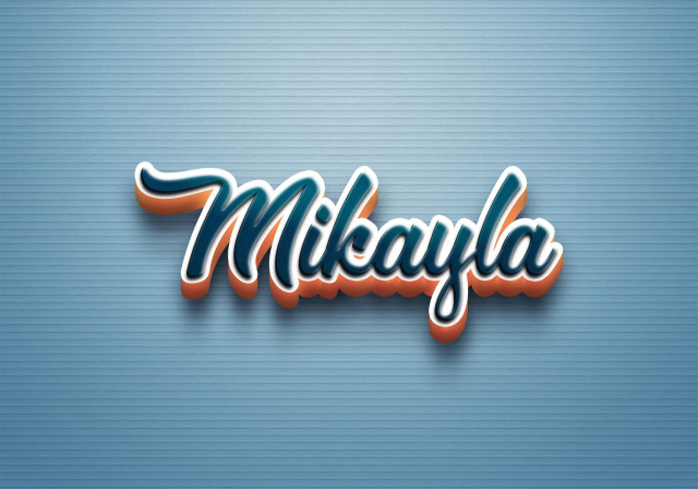 Free photo of Cursive Name DP: Mikayla