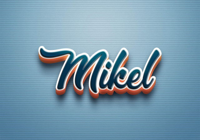 Free photo of Cursive Name DP: Mikel