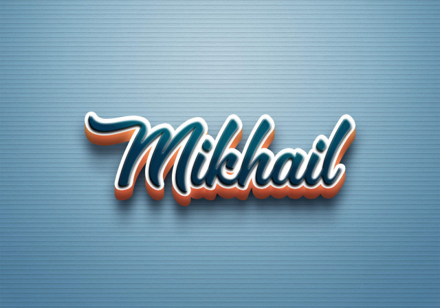 Free photo of Cursive Name DP: Mikhail