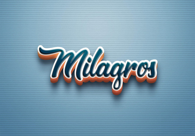 Free photo of Cursive Name DP: Milagros