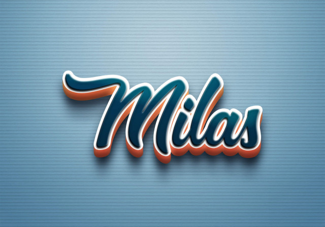 Free photo of Cursive Name DP: Milas