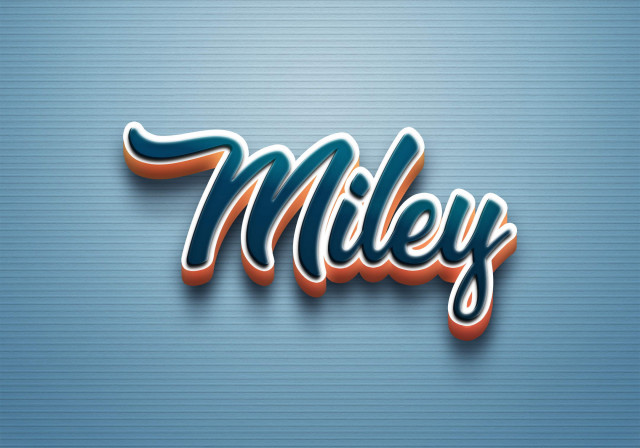 Free photo of Cursive Name DP: Miley