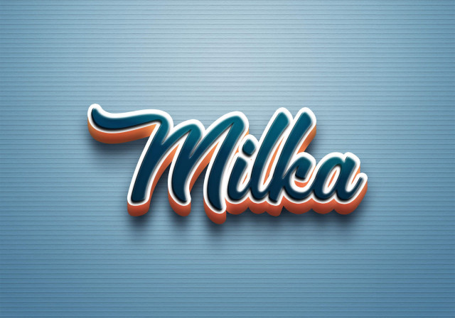 Free photo of Cursive Name DP: Milka