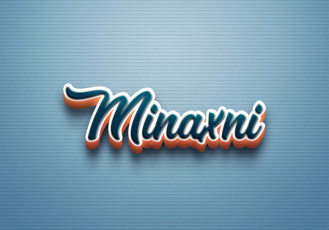 Free photo of Cursive Name DP: Minaxni