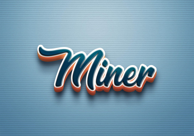 Free photo of Cursive Name DP: Miner