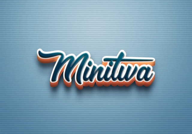 Free photo of Cursive Name DP: Minitwa