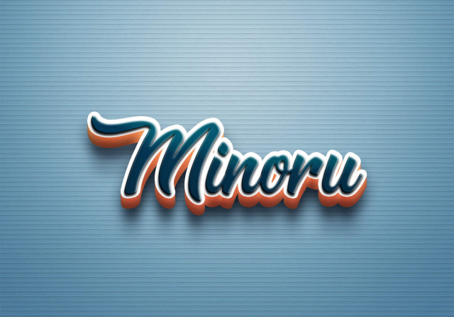 Free photo of Cursive Name DP: Minoru