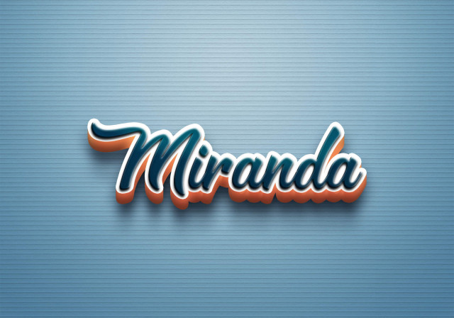 Free photo of Cursive Name DP: Miranda