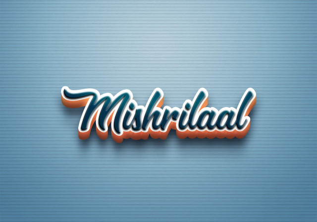 Free photo of Cursive Name DP: Mishrilaal