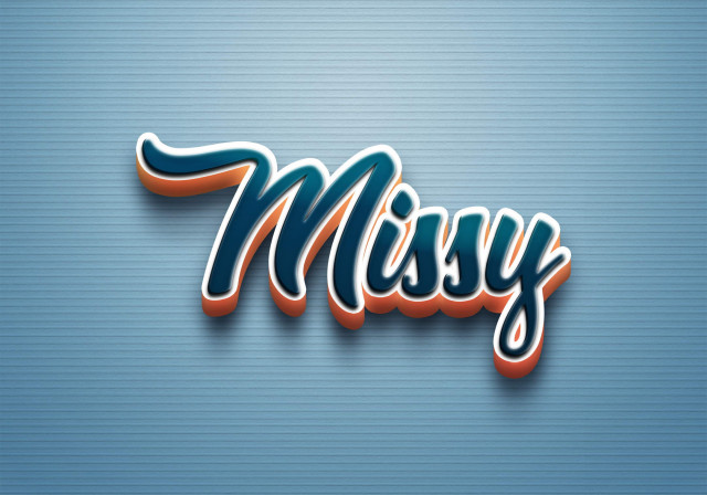 Free photo of Cursive Name DP: Missy