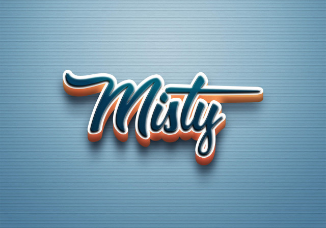 Free photo of Cursive Name DP: Misty