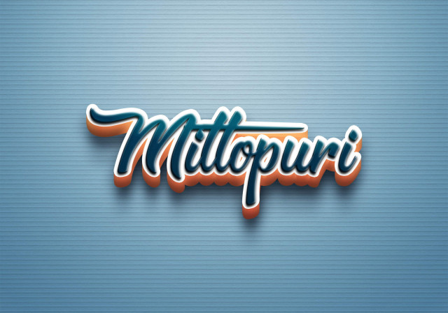 Free photo of Cursive Name DP: Mittopuri