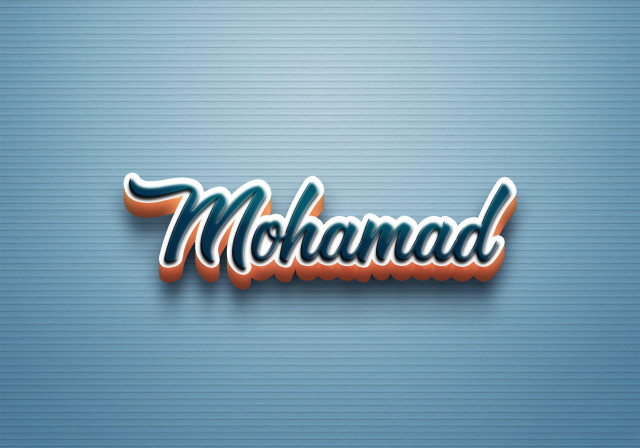 Free photo of Cursive Name DP: Mohamad
