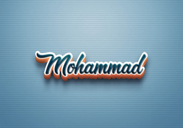 Free photo of Cursive Name DP: Mohammad