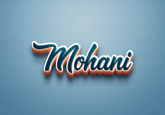 Free photo of Cursive Name DP: Mohani