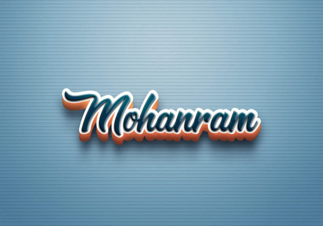 Free photo of Cursive Name DP: Mohanram