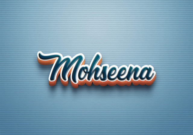 Free photo of Cursive Name DP: Mohseena