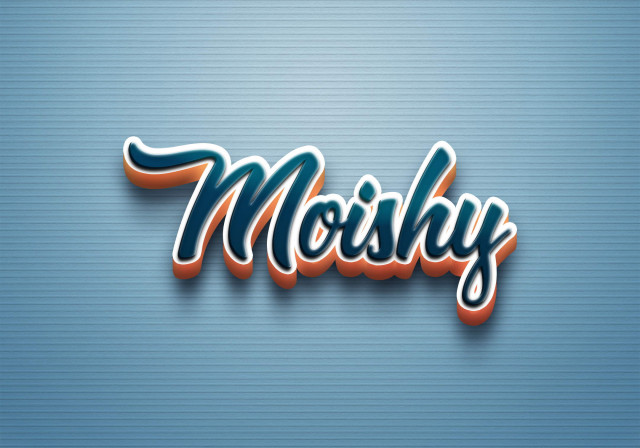 Free photo of Cursive Name DP: Moishy