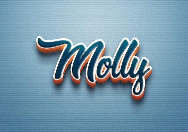 Free photo of Cursive Name DP: Molly