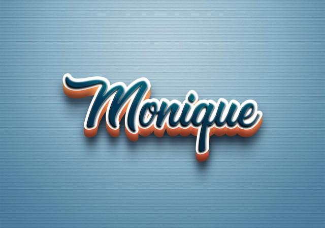 Free photo of Cursive Name DP: Monique