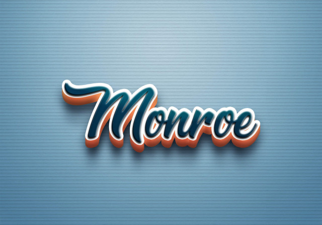 Free photo of Cursive Name DP: Monroe