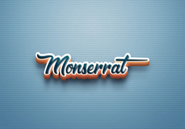 Free photo of Cursive Name DP: Monserrat