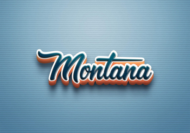 Free photo of Cursive Name DP: Montana