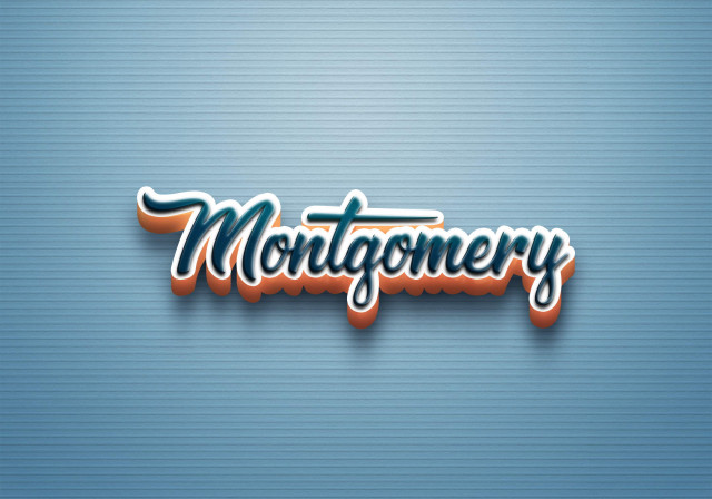 Free photo of Cursive Name DP: Montgomery