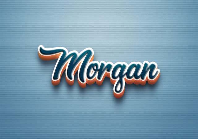 Free photo of Cursive Name DP: Morgan