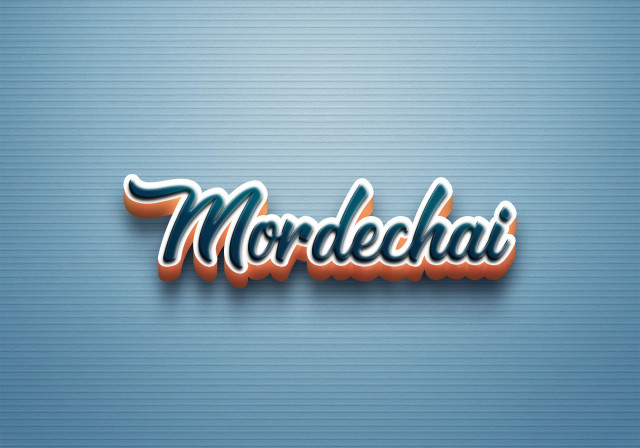 Free photo of Cursive Name DP: Mordechai