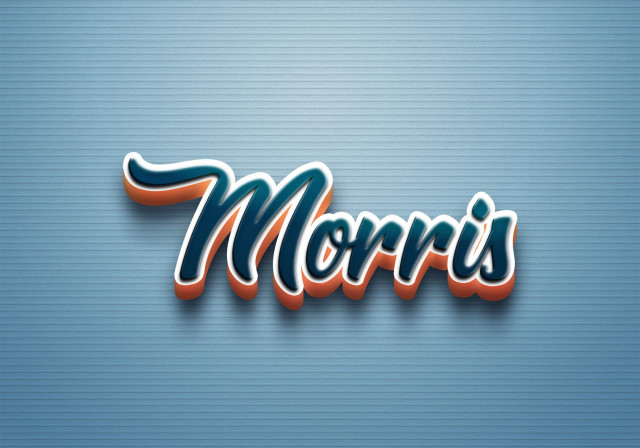 Free photo of Cursive Name DP: Morris