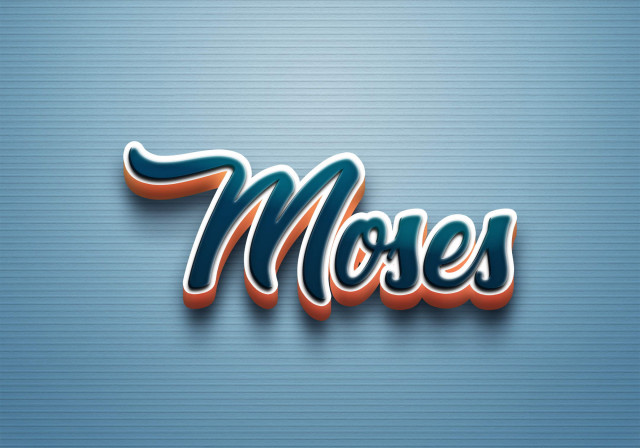 Free photo of Cursive Name DP: Moses