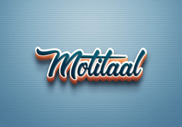 Free photo of Cursive Name DP: Motilaal