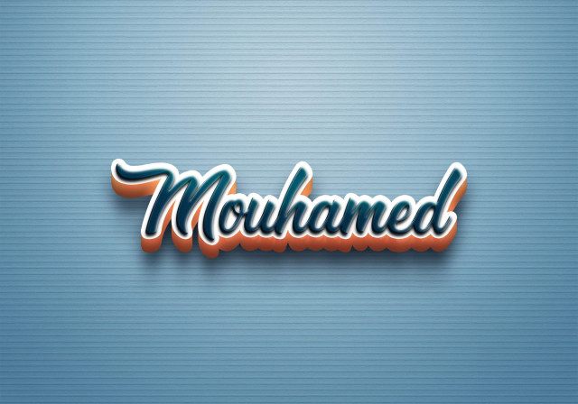 Free photo of Cursive Name DP: Mouhamed