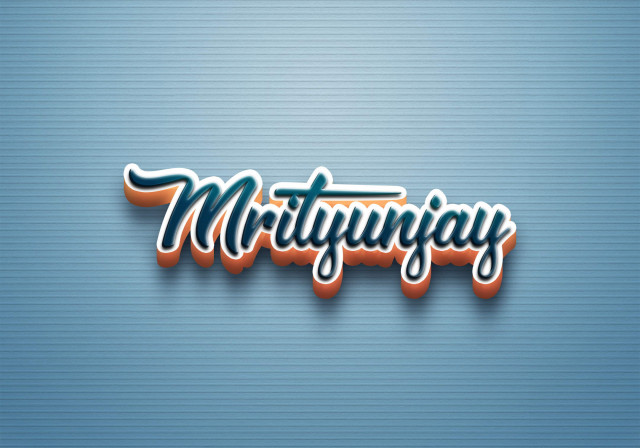 Free photo of Cursive Name DP: Mrityunjay