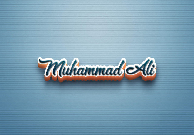 Free photo of Cursive Name DP: Muhammad Ali