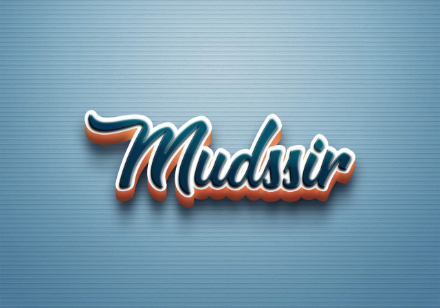 Free photo of Cursive Name DP: Mudssir