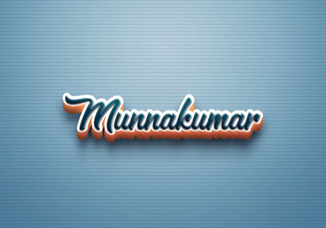 Free photo of Cursive Name DP: Munnakumar