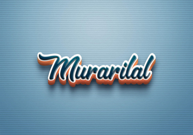 Free photo of Cursive Name DP: Murarilal