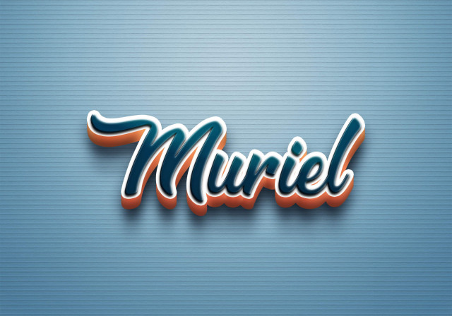 Free photo of Cursive Name DP: Muriel