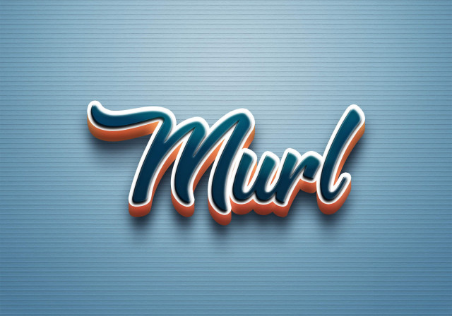 Free photo of Cursive Name DP: Murl