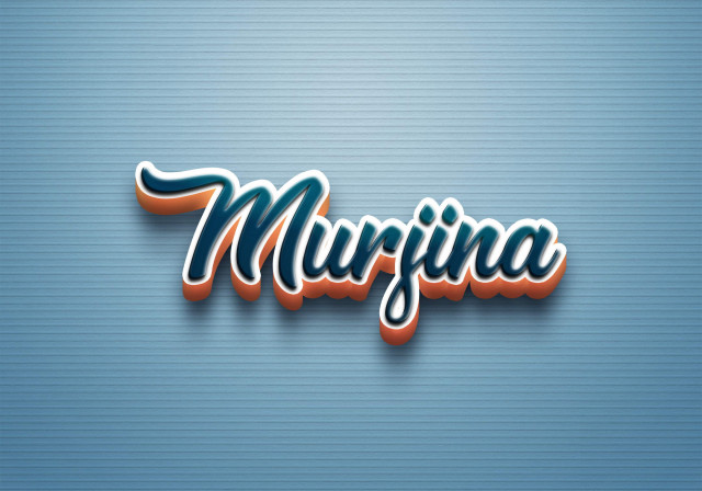 Free photo of Cursive Name DP: Murjina