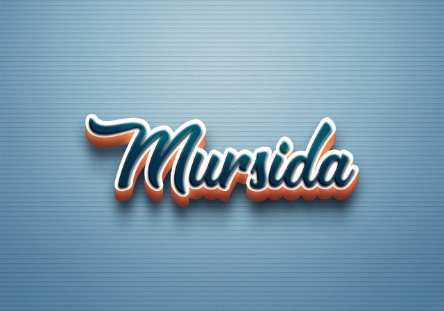 Free photo of Cursive Name DP: Mursida