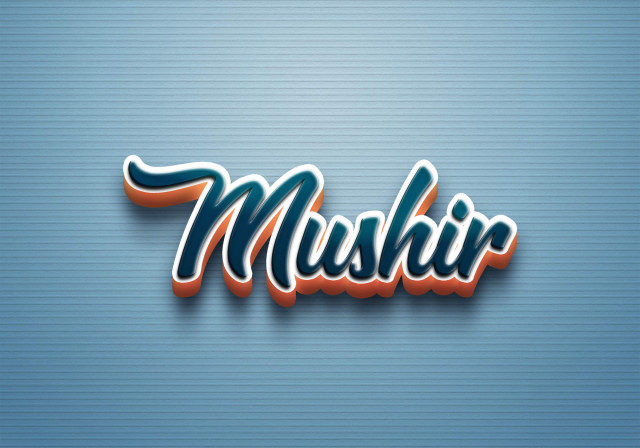 Free photo of Cursive Name DP: Mushir