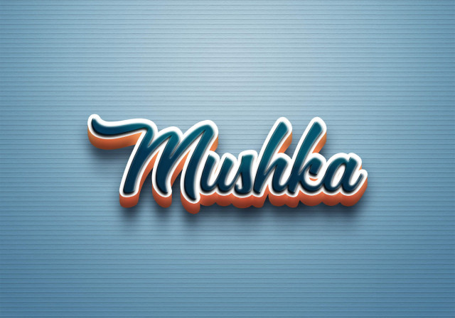 Free photo of Cursive Name DP: Mushka