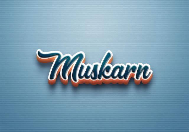 Free photo of Cursive Name DP: Muskarn